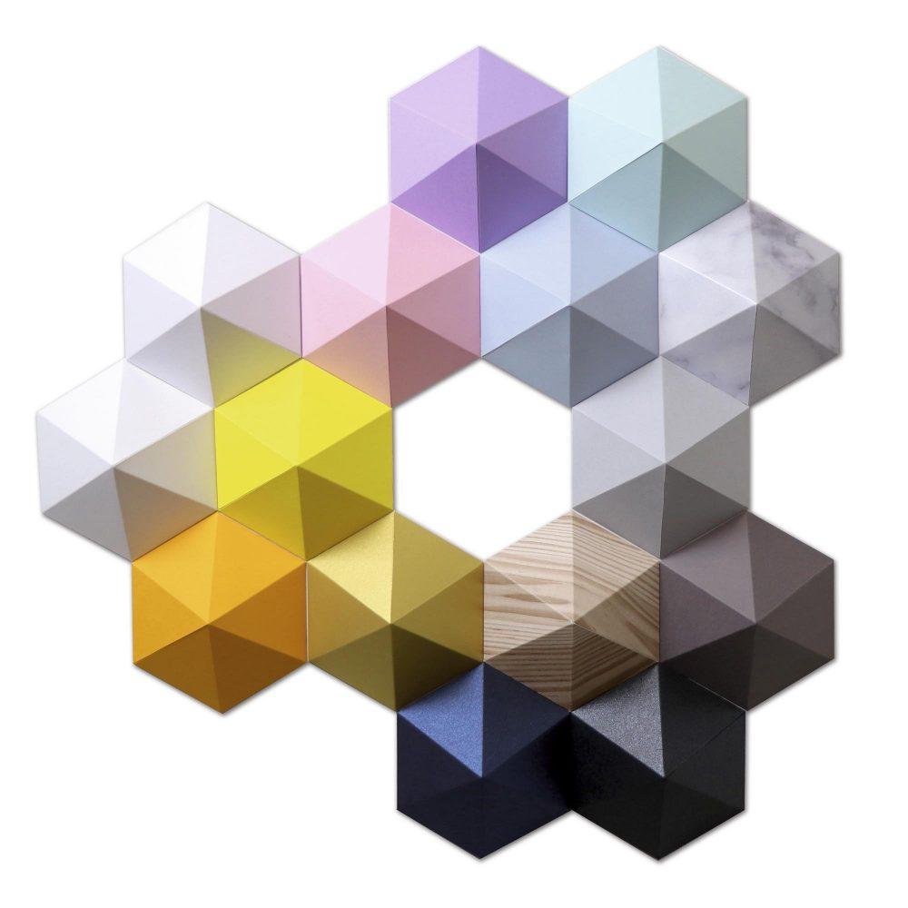 Paper Bear - Trophée en papier Assembli Satin Gold